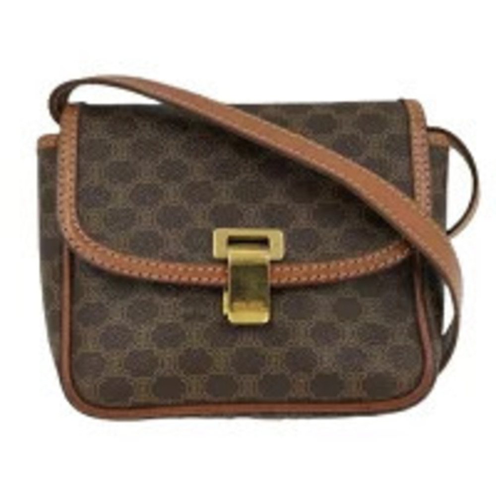Celine Macadam Shoulder Bag Brown